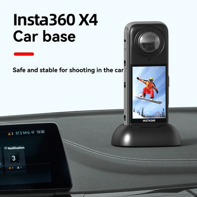 Transportlīdzekļa stiprinājums Insta360 X4 Pamatnes Silikona Neslīdošs Automašīnas Statīvs Darbvirsmas Turētājs Len Aizsargvāka Insta 360 X4 Piederumi