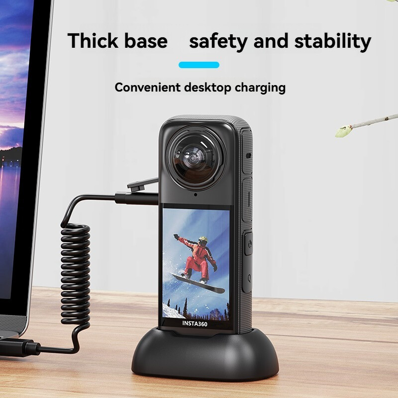 Nosač za vozilo za Insta360 X4 Bazu Silikonsko protuklizno postolje za automobil Stolni držač Len Zaštitna navlaka Insta 360 X4 Dodaci