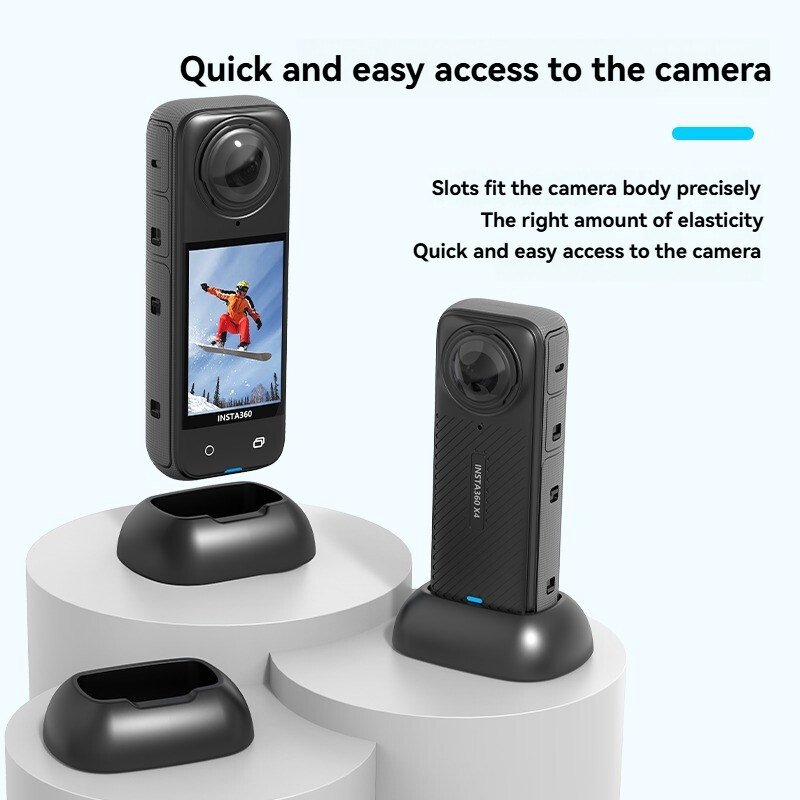 Nosač za vozilo za Insta360 X4 Bazu Silikonsko protuklizno postolje za automobil Stolni držač Len Zaštitna navlaka Insta 360 X4 Dodaci