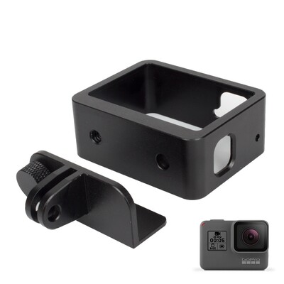 Rubni okvir od aluminijske legure, zaštitno kućište u obliku kostura / kućište / školjka za GoPro Hero 5 6 7, crni dodaci za akcijske kamere, metalni