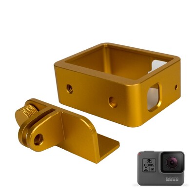 Rubni okvir od aluminijske legure, zaštitno kućište u obliku kostura / kućište / školjka za GoPro Hero 5 6 7, crni dodaci za akcijske kamere, metalni