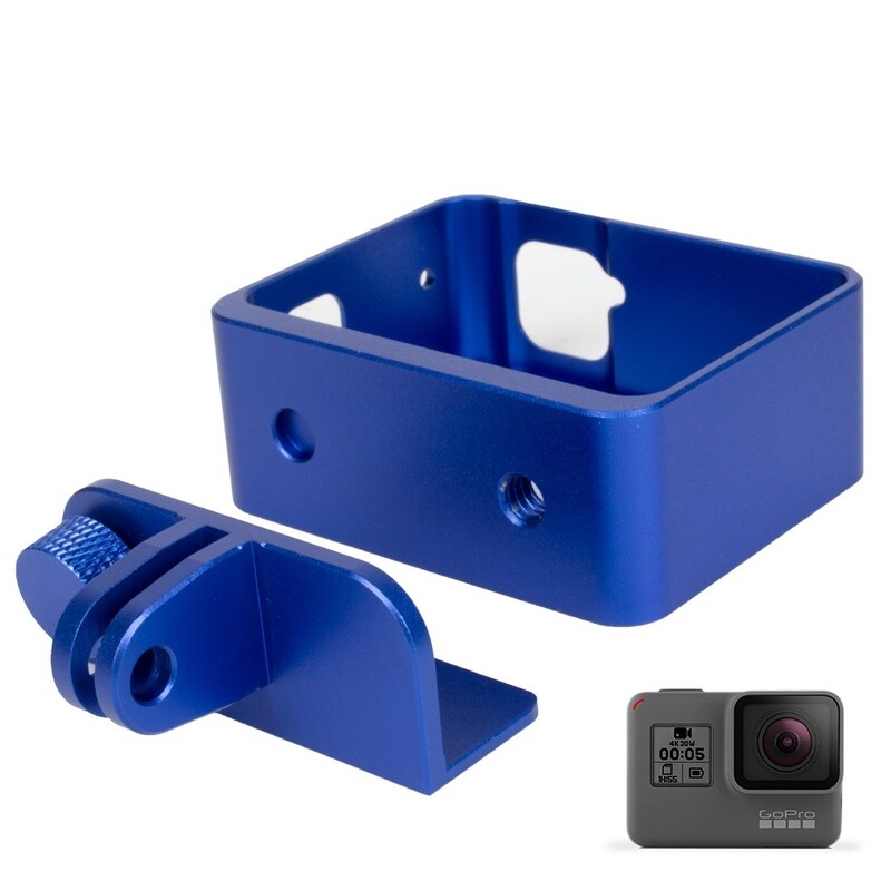 Rubni okvir od aluminijske legure, zaštitno kućište u obliku kostura / kućište / školjka za GoPro Hero 5 6 7, crni dodaci za akcijske kamere, metalni