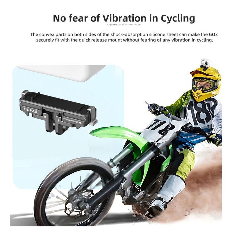 Magnetski nosač za brzo otpuštanje za Insta360 Go 3 Plastična zaštitna baza za Ista360 Go3 Dodaci za akcijske kamere C0e3