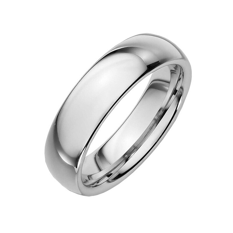 Magiškas europietiškas ir amerikietiškas pokerio blizgus veidrodinis paprastas žiedas didelės raiškos atspindintis titano plieno žiedas ryškus nerūdijančio plieno kortelių skaitymo žiedas