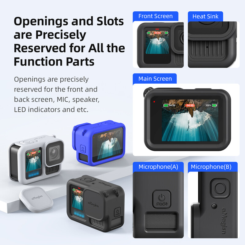 Za Gopro 13 crno zaštitno meko standardno kućište, gumeni silikonski štitnik za leće za Gopro Hero13