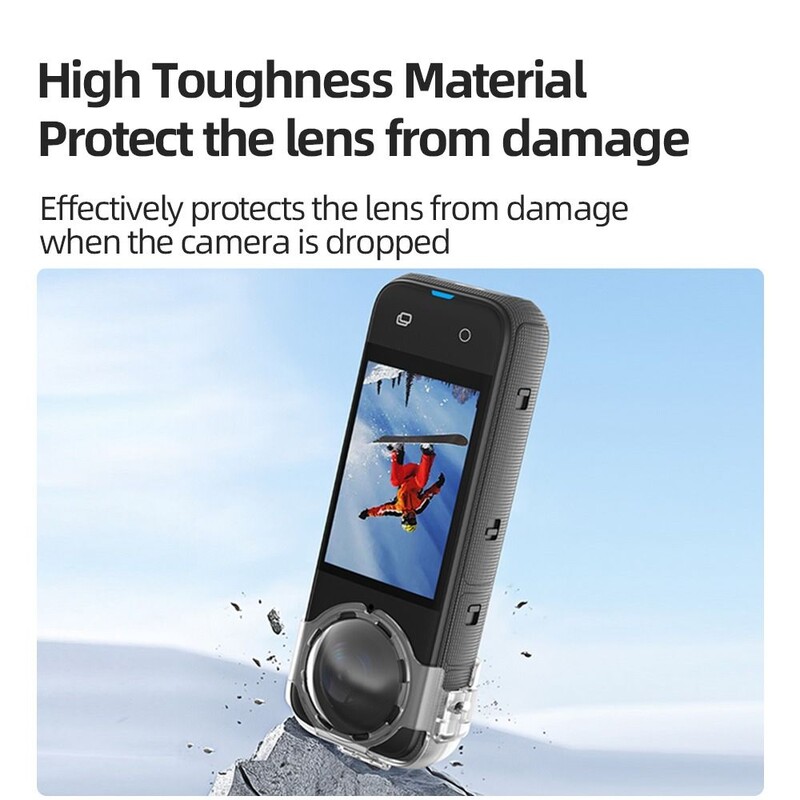 Za Insta360 X4 Prozirni poklopac objektiva protiv zamagljivanja Zaštitna kapa Štitnik za objektiv akcijske kamere Zaštitnik za Insta360 X4 Dodaci