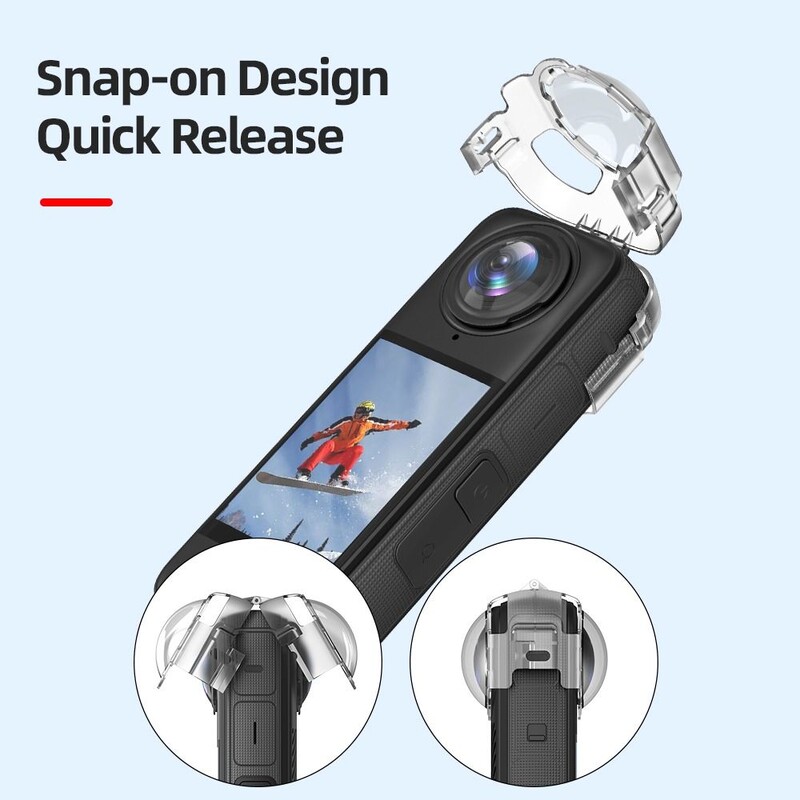 Za Insta360 X4 Prozirni poklopac objektiva protiv zamagljivanja Zaštitna kapa Štitnik za objektiv akcijske kamere Zaštitnik za Insta360 X4 Dodaci