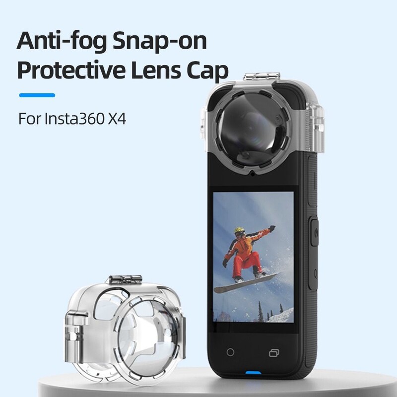 Za Insta360 X4 Prozirni poklopac objektiva protiv zamagljivanja Zaštitna kapa Štitnik za objektiv akcijske kamere Zaštitnik za Insta360 X4 Dodaci