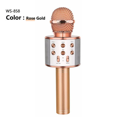 WS858 Bežični mikrofon Blue-tooth zvučnik Kućni karaoke mikrofoni Zvučnik KTV scene Ručni svirač glazbe Snimač pjevanja