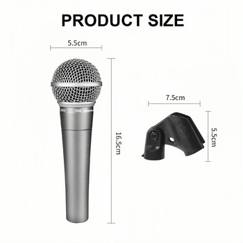 SM58-50A Cardioid Dynamic Microphone For Stage Singing Επαγγελματικό ενσύρματο μικρόφωνο για Shure Karaoke BBOX Recording Vocal