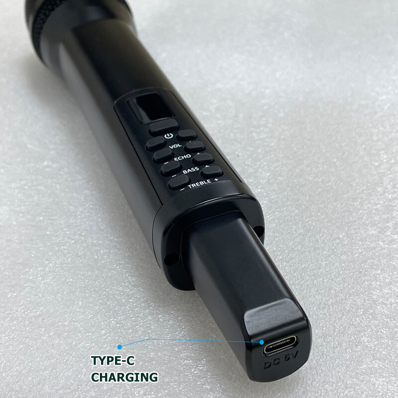 Презареждане Echo Treble Bass 2.4G безжичен ръчен микрофон за караоке