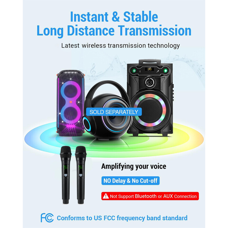 Punjivi bežični mikrofon, dinamički mikrofon, ručni mikrofon, mikrofon za zabavu, karaoke, profesionalne crkvene predstave, sastanke