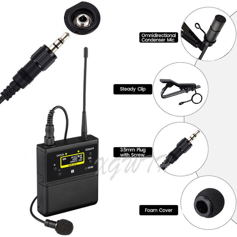 Višesmjerni lavalier mikrofon s reverom za Sony UTX V1 D21 D11 UWP sustav bežičnog odašiljača 3,5 mm metalni utikač sa stereo bravom