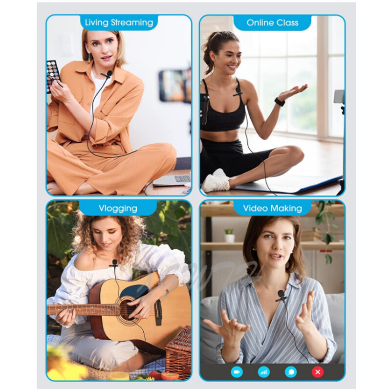 Višesmjerni lavalier mikrofon s reverom za Sony UTX V1 D21 D11 UWP sustav bežičnog odašiljača 3,5 mm metalni utikač sa stereo bravom