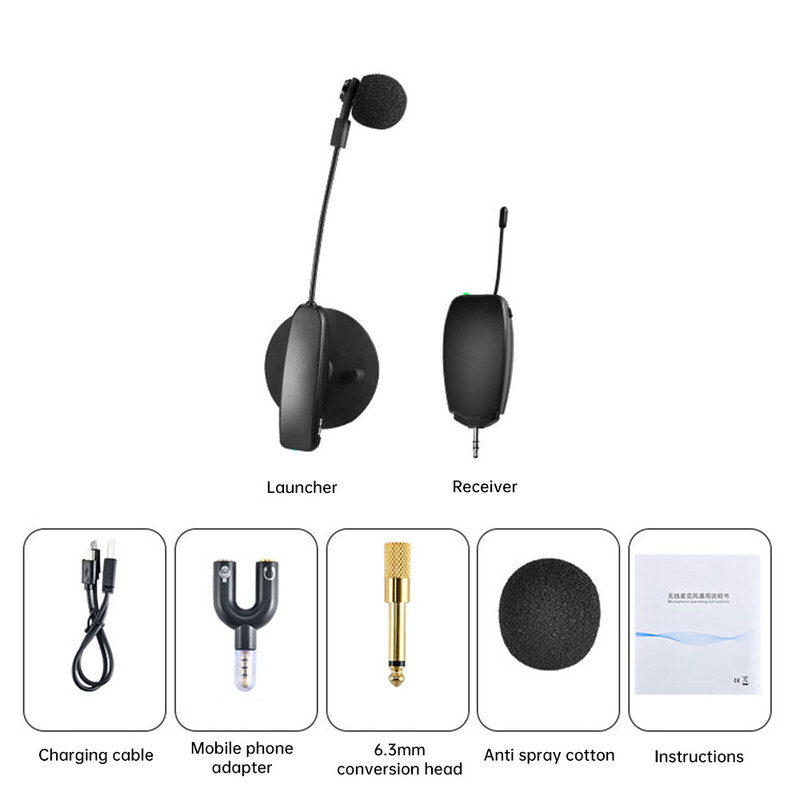 Bežični mikrofon za violinu Bežični mikrofon za glazbeni instrument Mikrofon za scensku izvedbu Audio za gitaru, violinu