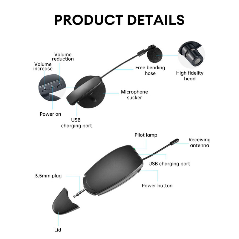 Bežični mikrofon za violinu Bežični mikrofon za glazbeni instrument Mikrofon za scensku izvedbu Audio za gitaru, violinu