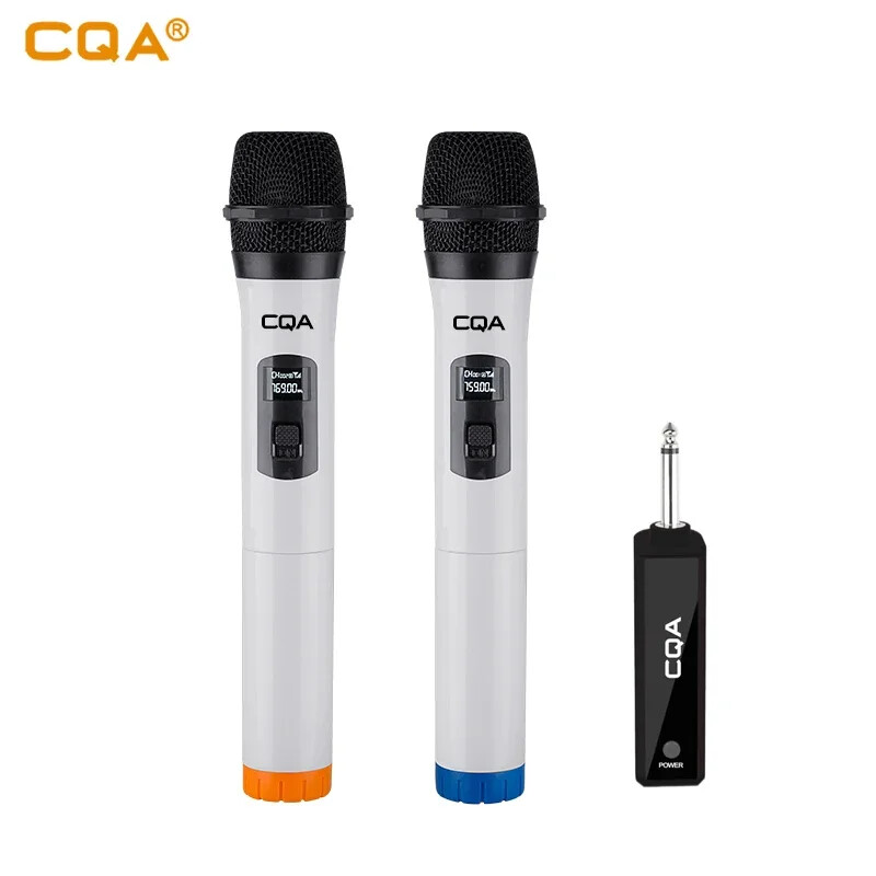 Bežični mikrofon 2 kanala UHF profesionalni ručni mikrofon Mikrofon za zabavu Karaoke Crkva Show Sastanak Udaljenost 50 metara