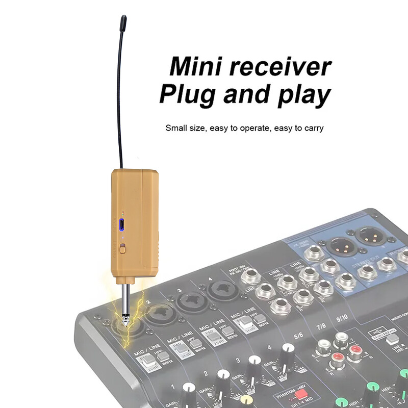 Dvostruki dinamički zlatni bežični mikrofonski sustav s punjivim prijemnikom za karaoke pjevanje Dj mikrofon crkveno vjenčanje