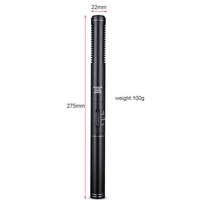 Ručni mikrofon za intervju Kardioidni kondenzatorski mikrofoni sačmarica Profesionalni mikrofon za snimanje s nosačem za DSLR DV kameru