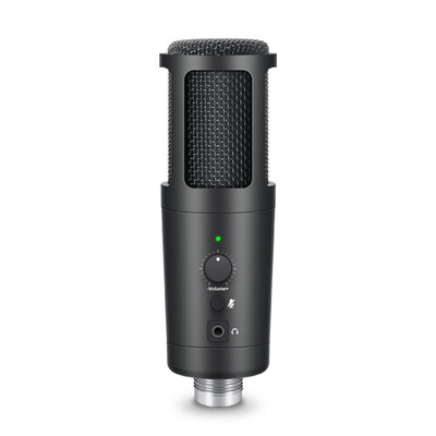 EALSEM 763 764 USB mikrofon, kondenzatorski podcast mikrofon s Plug&Play, isključivanje zvuka jednim klikom, za PC, Mac, PS4, snimanje, uživo, YouTube