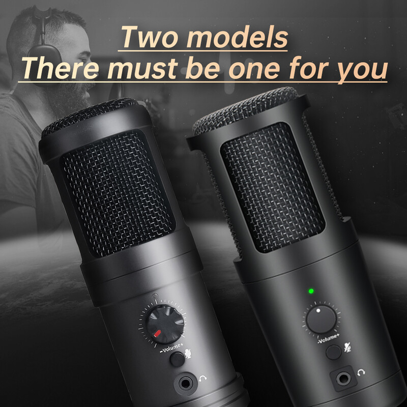 EALSEM 763 764 USB mikrofon, kondenzatorski podcast mikrofon s Plug&Play, isključivanje zvuka jednim klikom, za PC, Mac, PS4, snimanje, uživo, YouTube