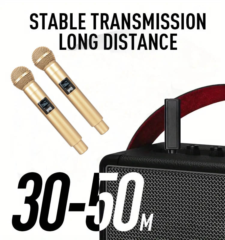 Promijenite kvalitetu/boju zvuka: zlatni bežični mikrofon 58 cijevni ručni dinamički 2.4G mikrofon DJ pojačivač za snimanje mikser