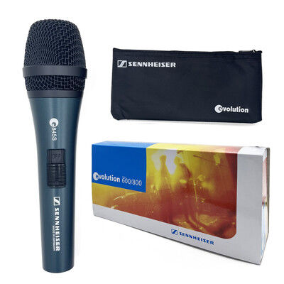 Originalni mikrofon Sennheiser E845S, profesionalni žičani super-kardioidni dinamički ručni mikrofon za nastup, vokale uživo, karaoke