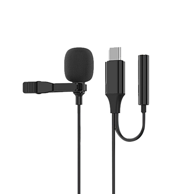 MC02 3,5 мм микрофон за лаптоп, специално радио, видео на живо, SLR камера, интервю, безжичен лаптоп, професионален микрофон 1,5 м