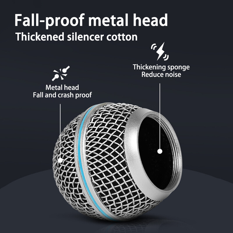 Ručni žičani mikrofon, dinamički vokalni mikrofon s kabelom od 9 stopa i prekidačem za uključivanje/isključivanje pogodan za zvučnike, karaoke stroj za pjevanje