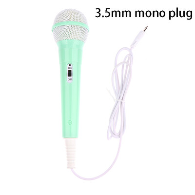 3,5 mm lizdas laidinis mikrofonas Lengvas dainavimo mechanizmas vaikams Muzikinis žaislas Lengvas naudojimas Be baterijos nešiojamas delninis mikrofonas