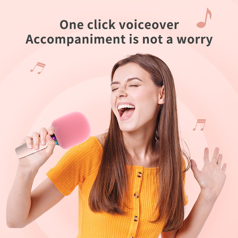 TANALAZ K39 Mikrofonas Nacionalinis K Daina Bluetooth Namų TV Vaikai Dainuoja Belaidis mikrofonas Garso integravimas Mikrofonas Dovanos