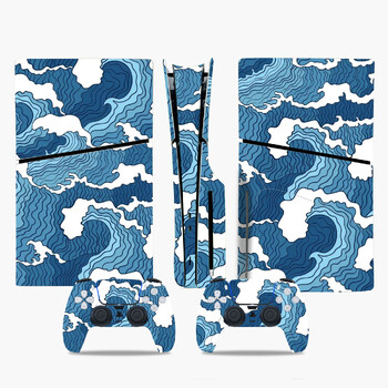 Αυτοκόλλητο αυτοκόλλητου για PS5 Slim Disc Full Cover for PS5 Slim Disc Console Skin Protective film for PS5 Slim