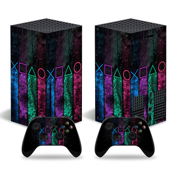 Skin Wrap for Xbox Series X Skin Sticker for Xbox Series X Controller Πλήρες προστατευτικό κάλυμμα Κονσόλα παιχνιδιών Vinyl Decal