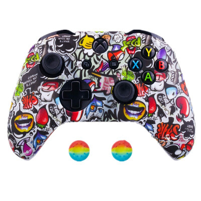 Нов силиконов геймпад защитен калъф за XBox One Slim Controller Protector Camouflage Controle Cover Джойстик за XBOXONES