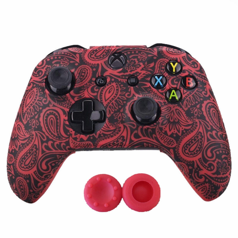 Нов силиконов геймпад защитен калъф за XBox One Slim Controller Protector Camouflage Controle Cover Джойстик за XBOXONES