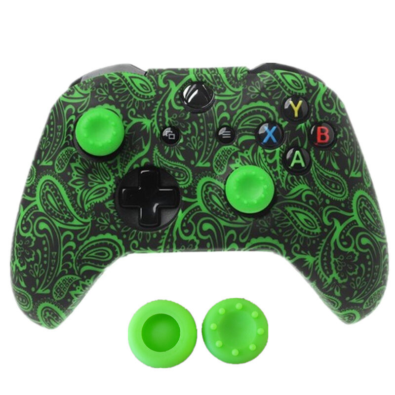Нов силиконов геймпад защитен калъф за XBox One Slim Controller Protector Camouflage Controle Cover Джойстик за XBOXONES