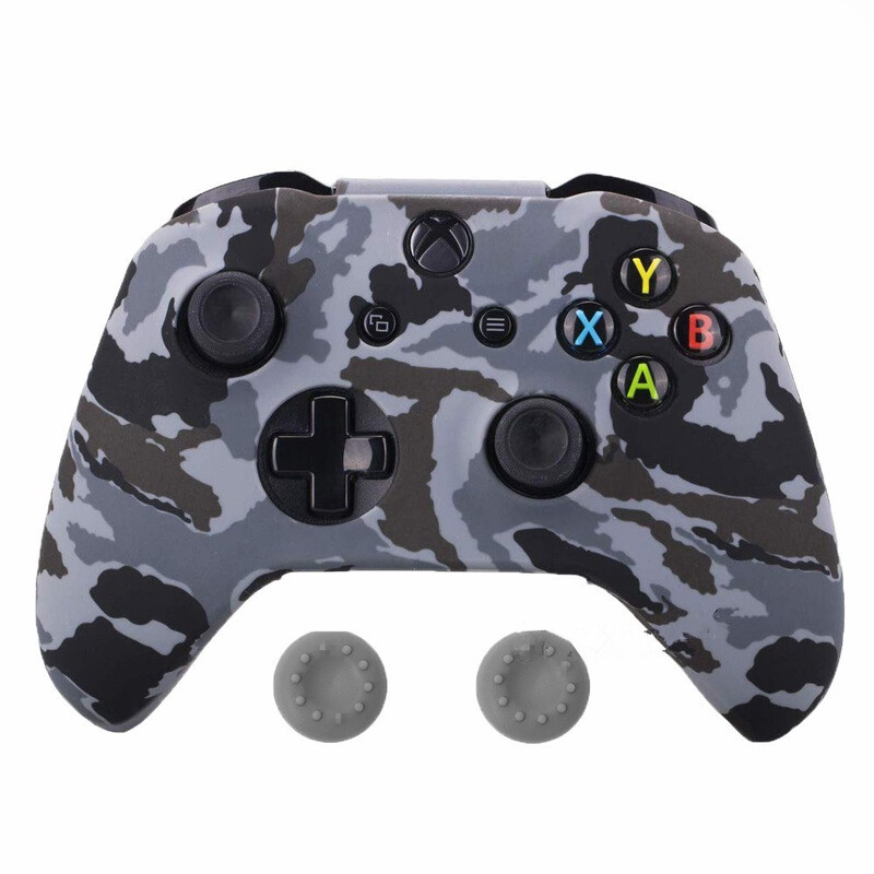 Нов силиконов геймпад защитен калъф за XBox One Slim Controller Protector Camouflage Controle Cover Джойстик за XBOXONES