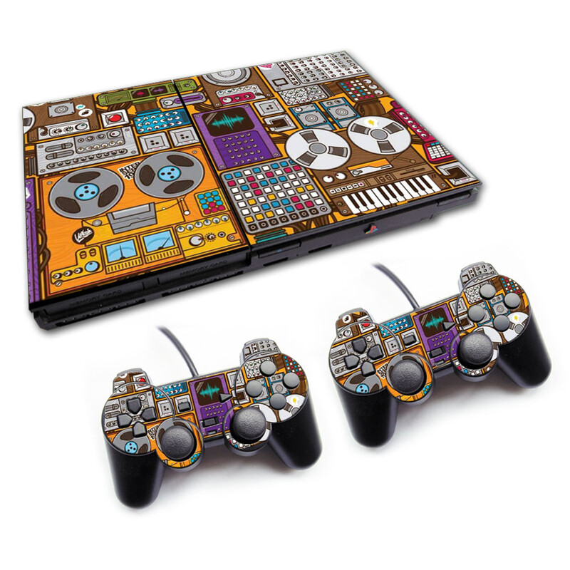 Аксесоари за игри с нов дизайн на винилови стикери за ps2 slim 70000 стикер за кожа