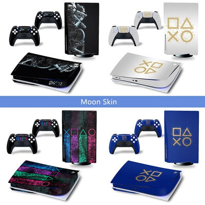 Стикер за кожа за PS5 Disc Console Защитен декал за PS5 Disc Винил Decal Cover Wrap за PS5 контролер