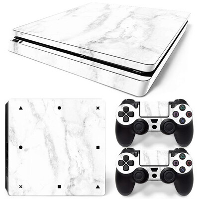 Ādas uzlīme PS4 Slim konsolei Vinila uzlīme PS4 Slim Controller Spēļu piederumiem Aizsargpārklājums