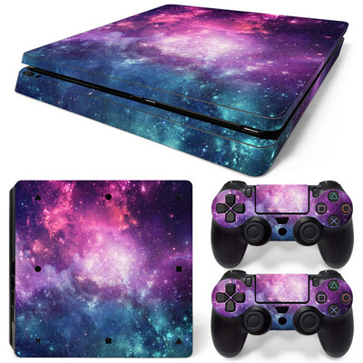 Ādas uzlīme PS4 Slim konsolei Vinila uzlīme PS4 Slim Controller Spēļu piederumiem Aizsargpārklājums