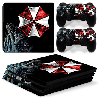 Προστατευτικό αυτοκόλλητο δέρματος για PS4 Pro PVC Skin αυτοκόλλητο βινυλίου Decal Cover Console Controllers Protective Skin Sticker