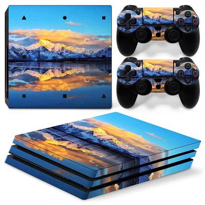 PS4 Pro PVC ādas vinila uzlīmes uzlīmes vāka konsoles kontrolleriem aizsargājošas ādas uzlīme