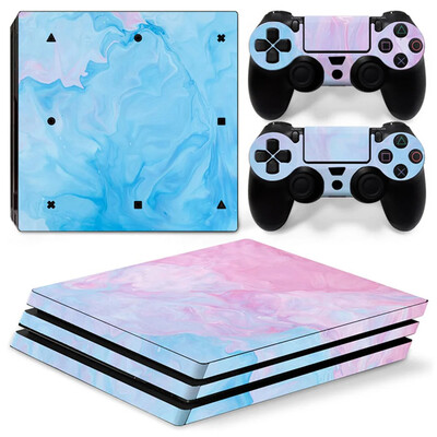 PS4 Pro PVC ādas vinila uzlīmes uzlīmes vāka konsoles kontrolleriem aizsargājošas ādas uzlīme