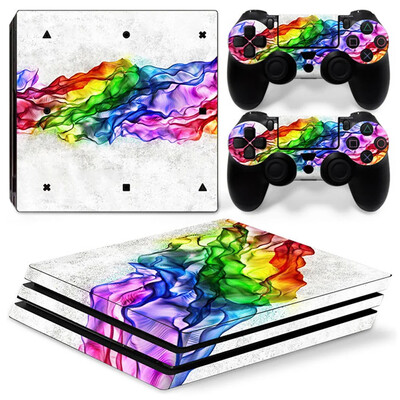 PS4 Pro PVC ādas vinila uzlīmes uzlīmes vāka konsoles kontrolleriem aizsargājošas ādas uzlīme