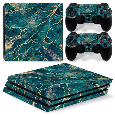 PS4 Pro PVC ādas vinila uzlīmes uzlīmes vāka konsoles kontrolleriem aizsargājošas ādas uzlīme