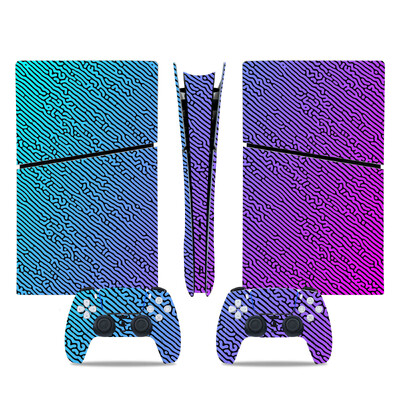 Uzlīmes uzlīme PS5 Slim digitālās konsoles apvalkam PS5 Slim digitālajam pilna vāka iesaiņojumam PS5 Slim