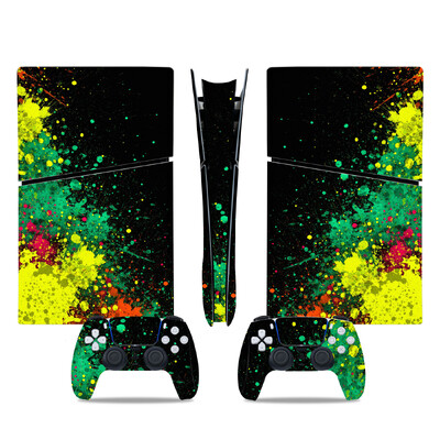 Uzlīmes uzlīme PS5 Slim digitālās konsoles apvalkam PS5 Slim digitālajam pilna vāka iesaiņojumam PS5 Slim