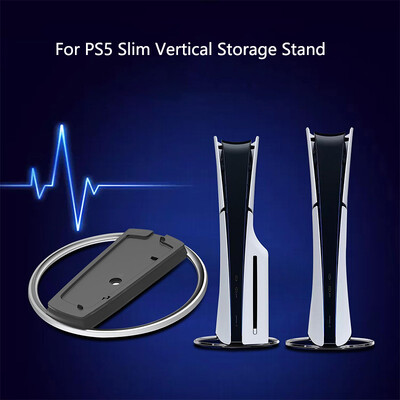 Метална вертикална стойка за PS5 Slim Console Bracket Base Stand Replacement за Playstation 5 Slim Game Console Host Stand