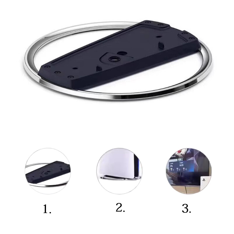 Метална вертикална стойка за PS5 Slim Console Bracket Base Stand Replacement за Playstation 5 Slim Game Console Host Stand